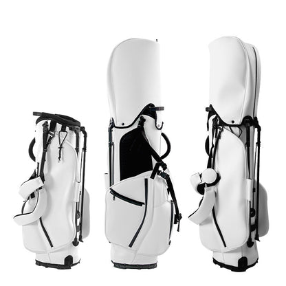 Golf Bag PU Leather Waterproof Portable Bracket