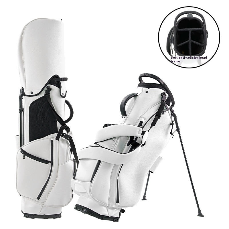 Golf Bag PU Leather Waterproof Portable Bracket